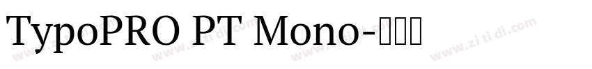 TypoPRO PT Mono字体转换